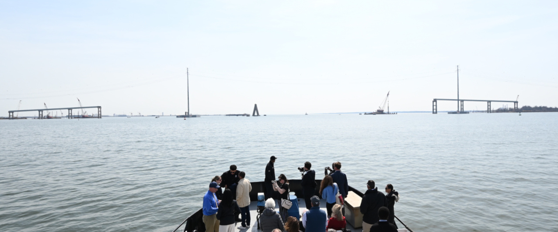 Gov. Moore looking at rebuild site on boat