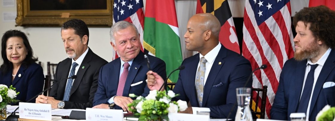 Governor Moore Welcomes His Majesty King Abdullah II of Jordan to Annapolis for Historic State House Visit