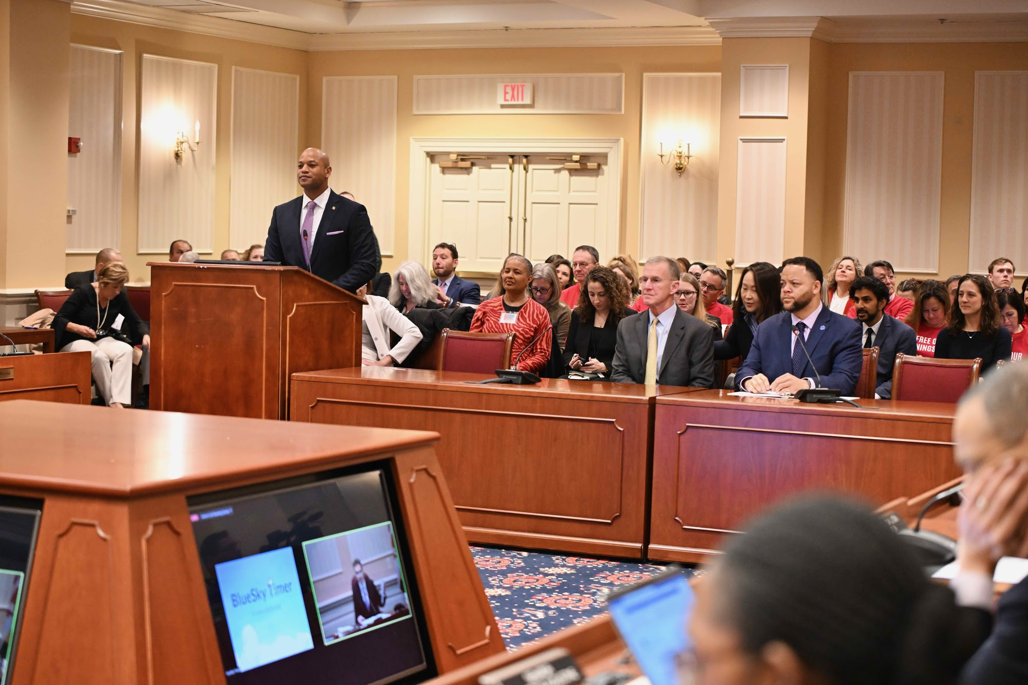 Governor Wes Moore testified in Maryland House and Senate hearings in support of the SERVE Act, presented as HB0546/SB0551.