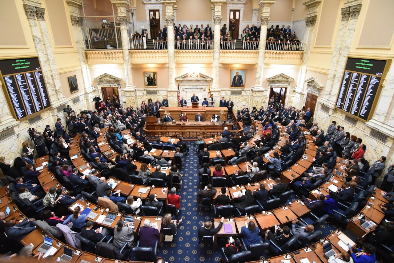 Overhead Shot of Statehouse Chamber