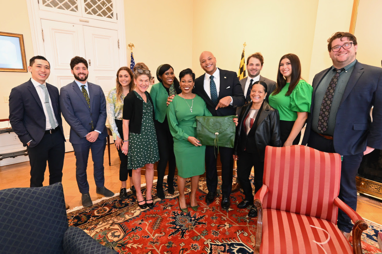Maryland’s Secretary of Appointments, Tisha Edwards, presented the first round of Green Bag appointments to Governor Wes Moore–these appointments are a continuation of the Moore-Miller Administration’s promise to create a historically inclusive and experienced state government.