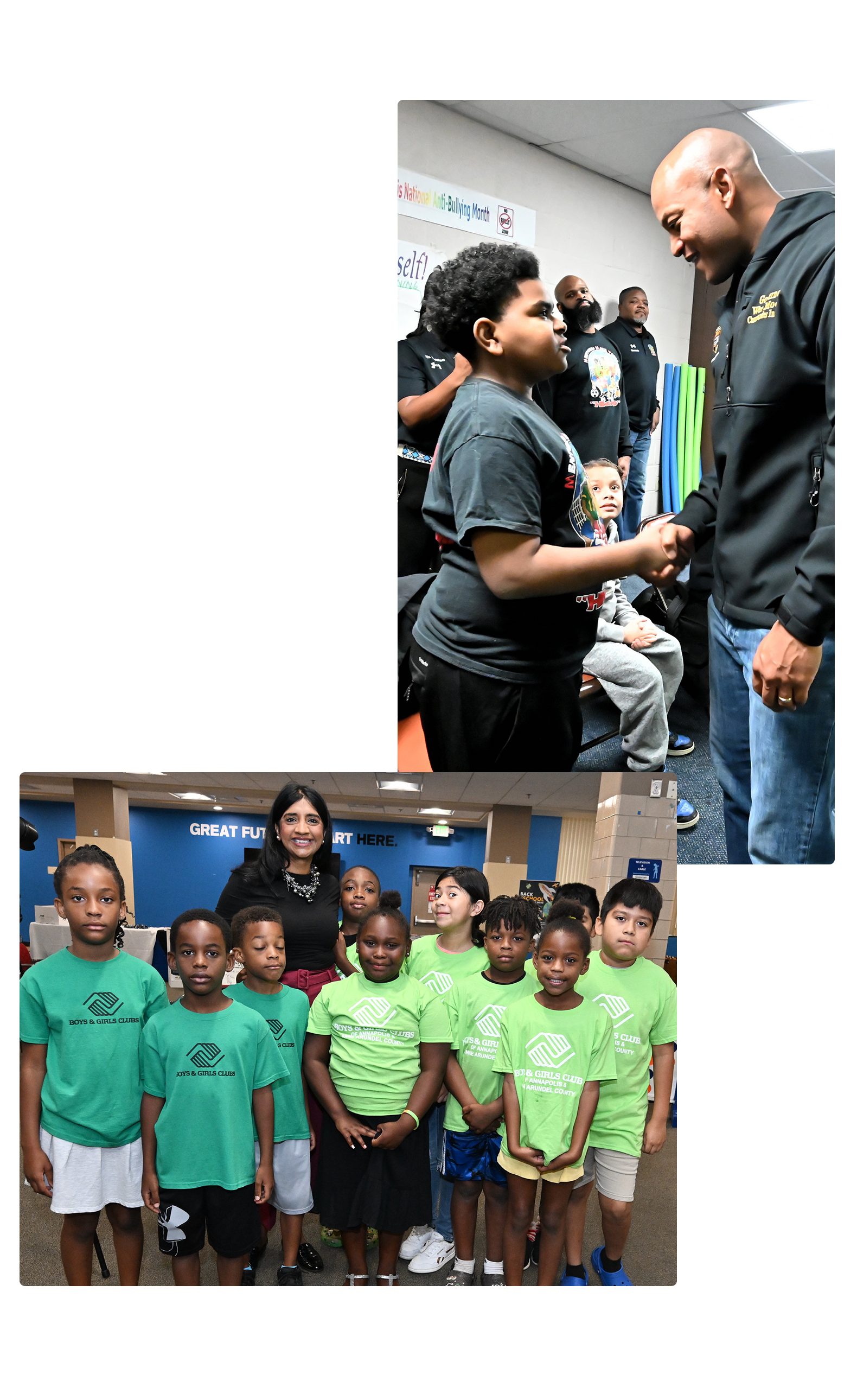 Governor Moore and Lt. Governor Miller with children