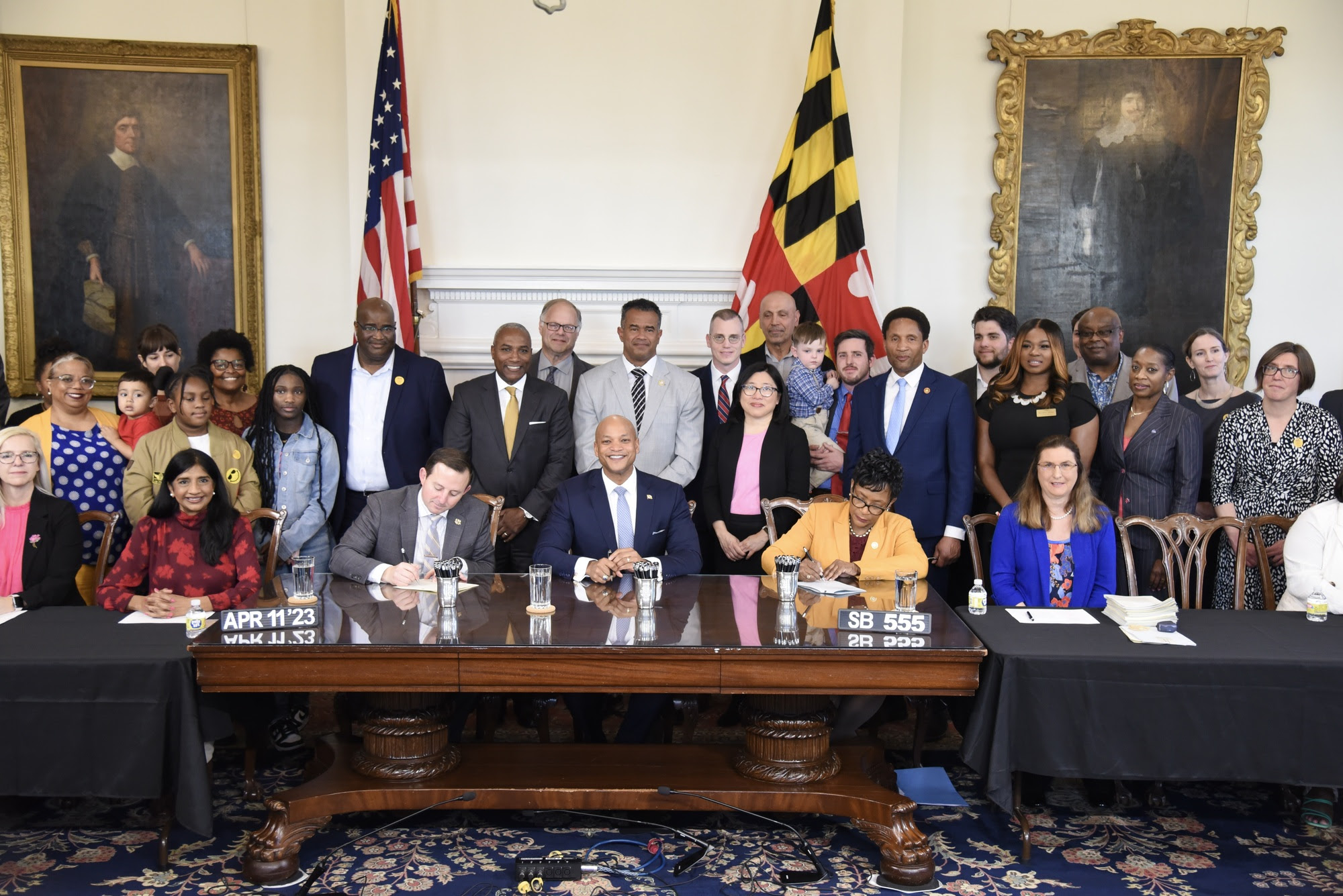 Governor Wes Moore today presided over the Moore-Miller Administration’s first bill signing, dedicated to ending child poverty in Maryland.