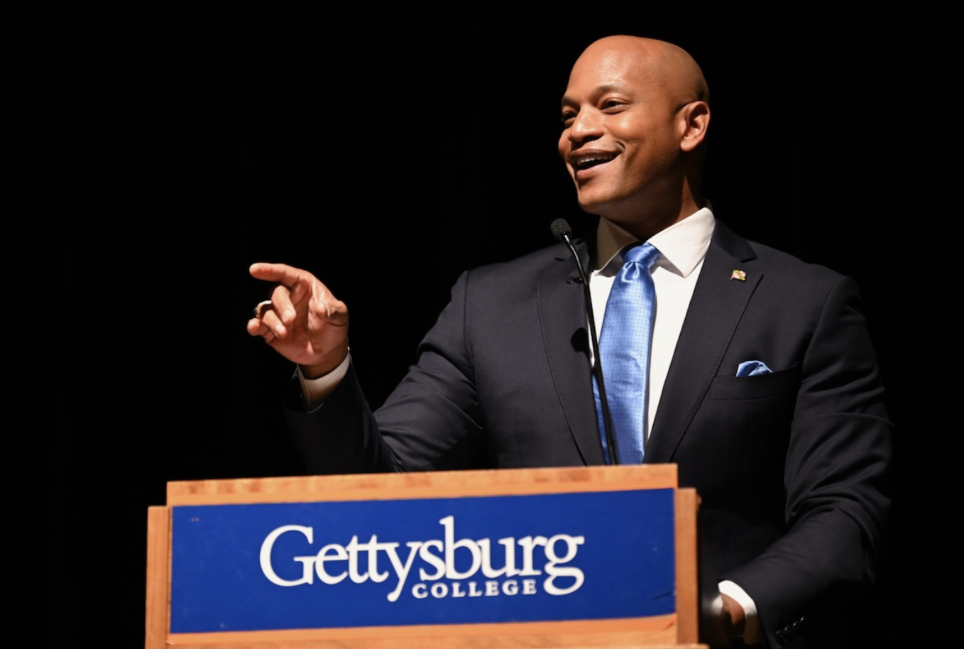 Governor Moore delivers remarks at the 2023 Gettysburg College Blavatt Lecture Series